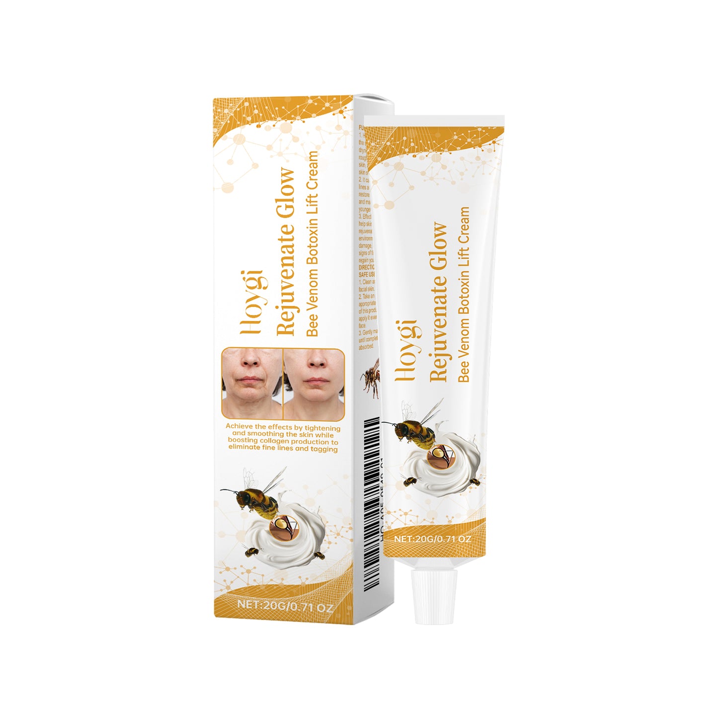 Bee Venom Firming Facial Cream - Anti-Aging Moisturizer for Fine Lines