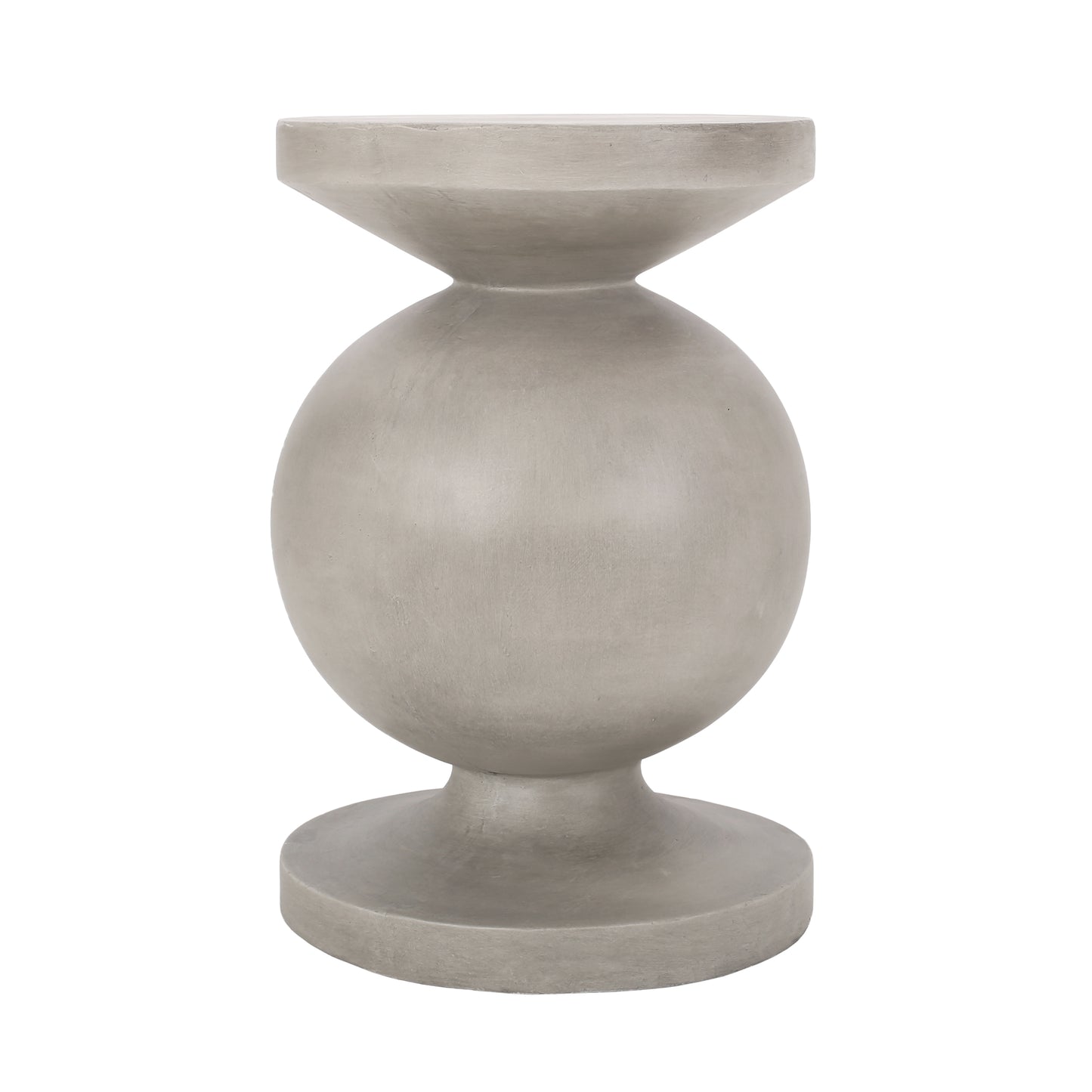 Lightweight Concrete Outdoor End Table - Light Grey