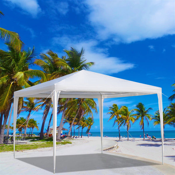 3-Sided Waterproof Event Tent - White, 3x3m