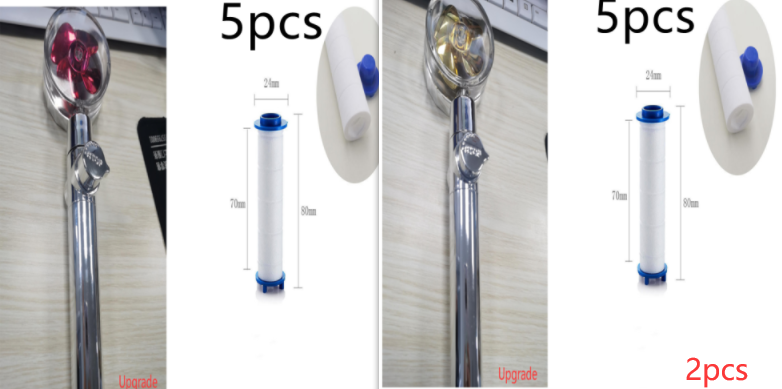 High Pressure Turbo Shower Head with Water Saving Feature & 360° Fan Extension