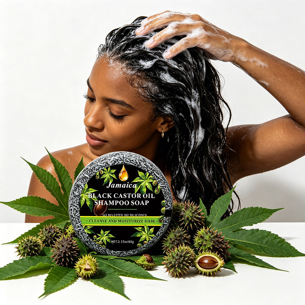 Jamaican Black Castor Oil Shampoo Bar 60g - Natural Hair & Body Care