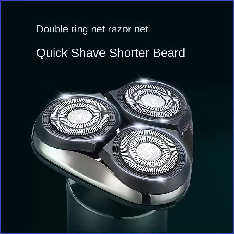 Portable Triple-Head Electric Shaver - Waterproof Wet & Dry Men's Razor
