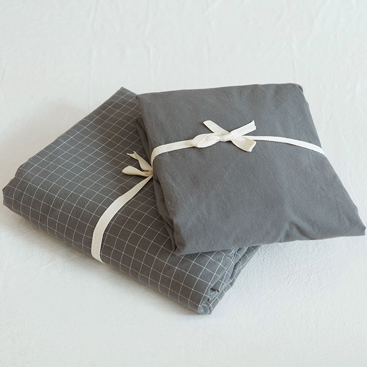 Washed Cotton Bedding Set - Duvet Cover & Sheet Options, All Sizes & Styles