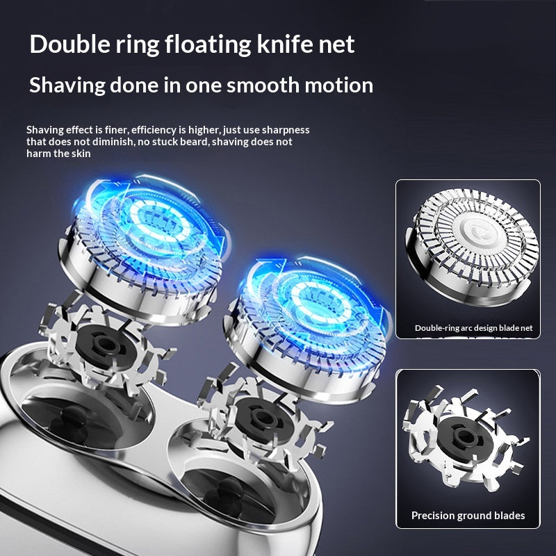 LED Digital Display Electric Shaver - Rechargeable Wet & Dry Razor