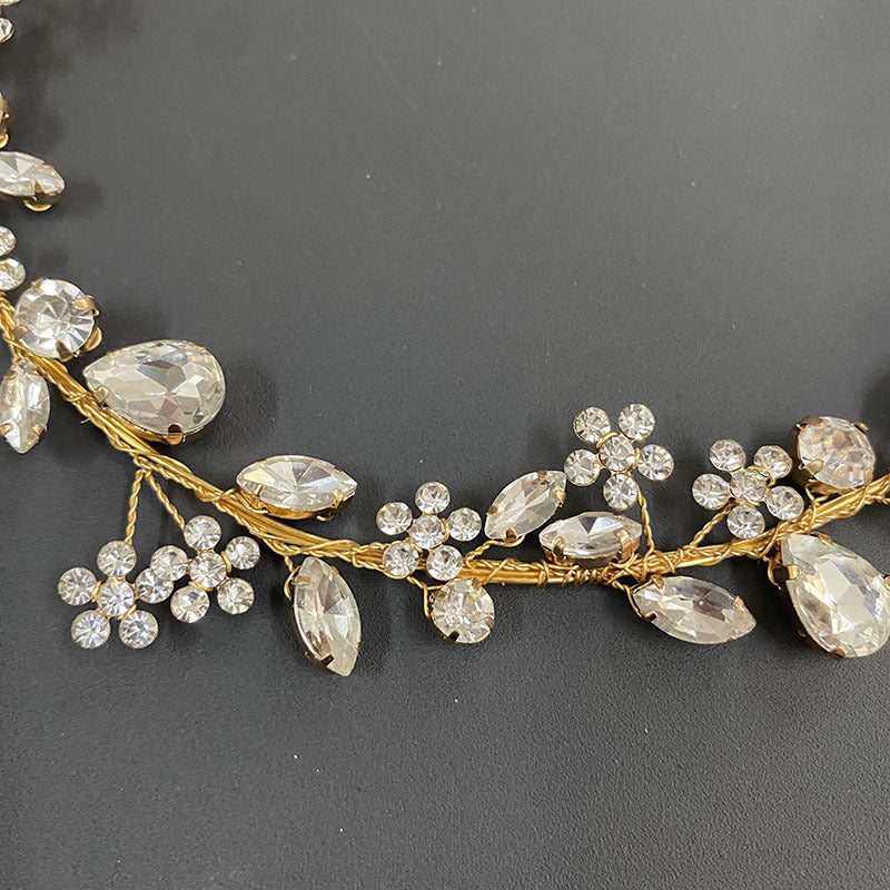 Rhinestone Flower Headband