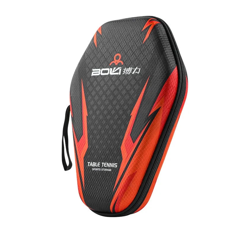 Table Tennis Racket Hard Case EVA Dustproof Storage Bag with Hand Strap
