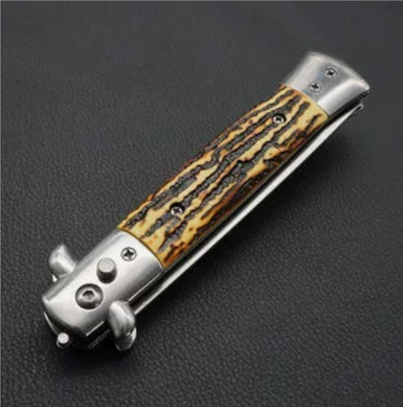 Portable Folding Outdoor Knife - Stainless Steel Blade with Multiple Handle Styles