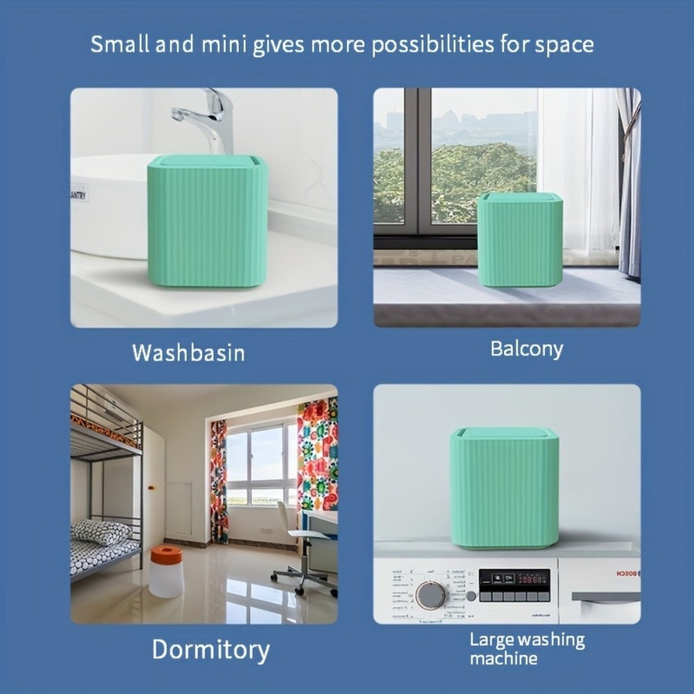 Mini Fully Automatic Washing Machine for Baby Clothes & Socks - Compact Dormitory Laundry