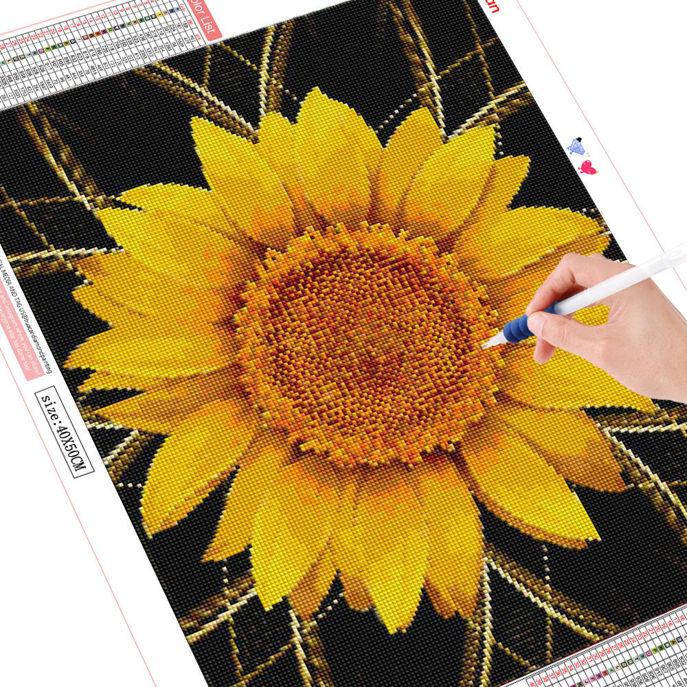 Sunflower Diamond Painting Kit Full Square Mosaic Cross Stitch Art Craft