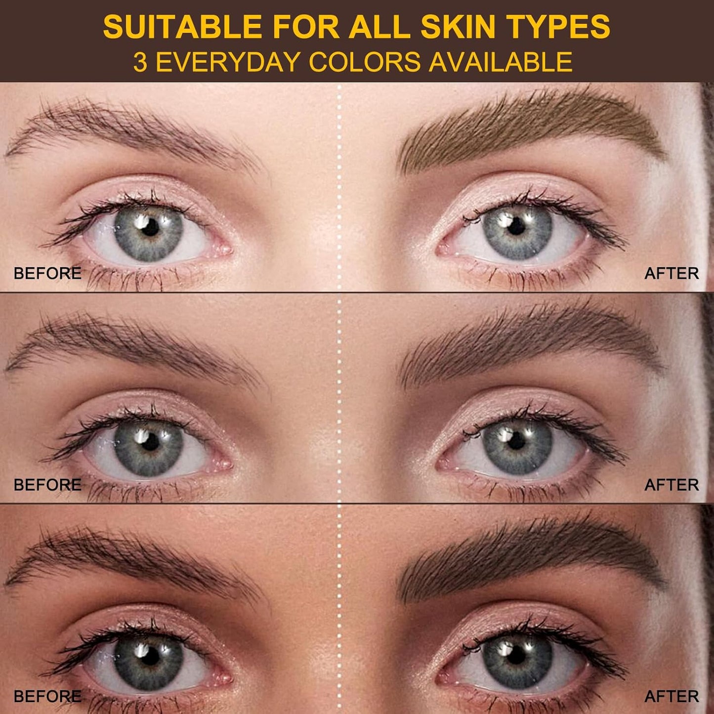 2-in-1 Dual-Ended Microblading Eyebrow Pen - Waterproof Liquid Brow Tint
