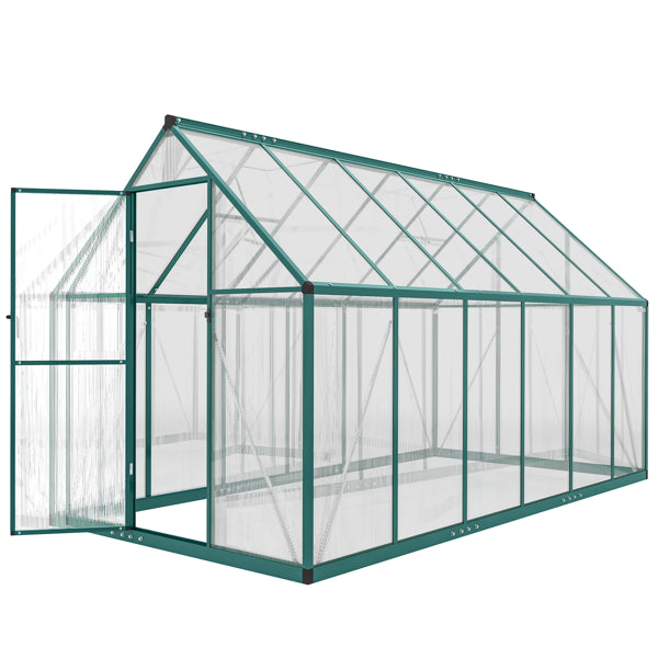 Robust Greenhouse with UPF 50+ Panels and Adjustable Vents
