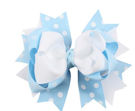 Children's Dot Bow Hair Clip - Colorful Kids Hair Accessory for Girls