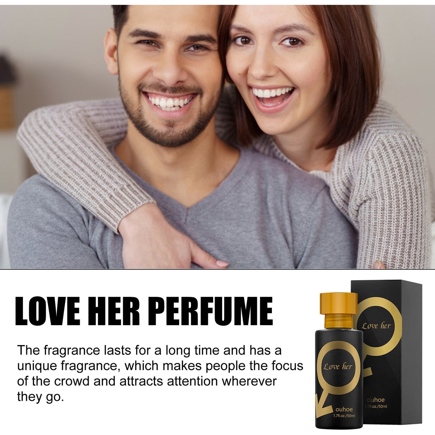 Romantic Charm Perfume 50ml - Long Lasting Floral Musk Fragrance for Women