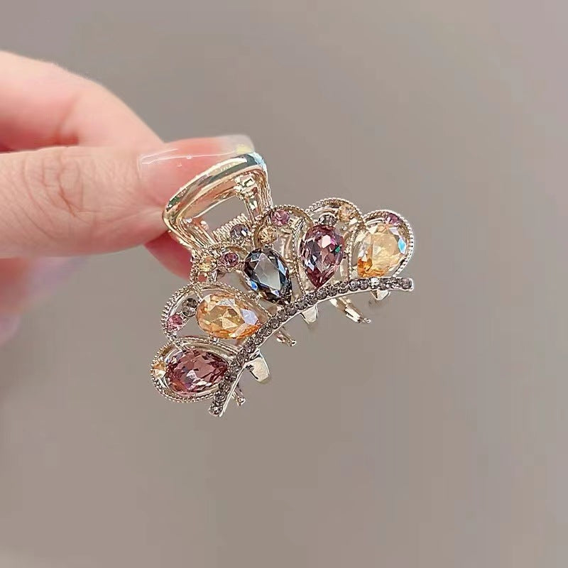 Crystal Crown Alloy Hair Clip
