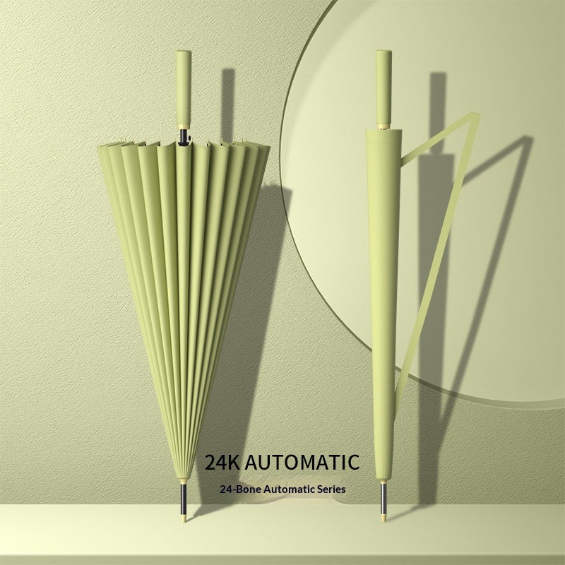 Large Automatic Long-Handled Umbrella for Sunny and Rainy Weather