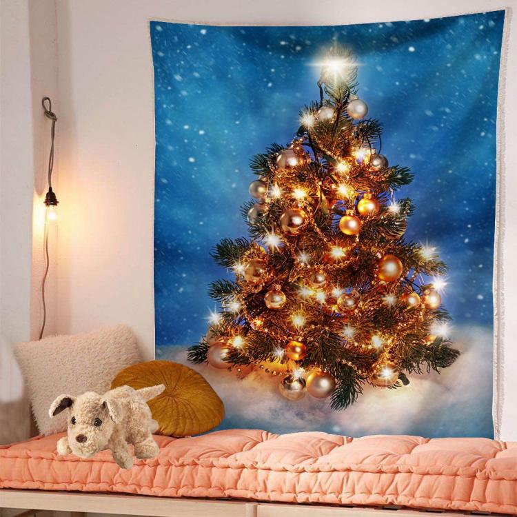 Christmas Tapestry Tablecloth with Cartoon Anime Pattern - Multiple Sizes & Styles