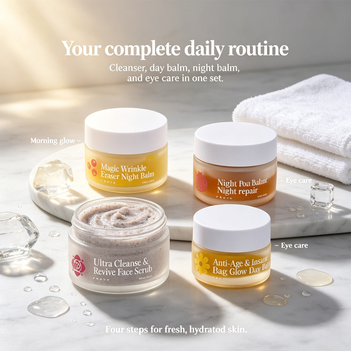 Moisturizing Nourishing And Hydrating Day Night Set For Face Eye Area