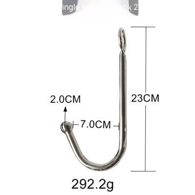 One-Piece Stainless Steel Anal Hook Collar for Adult Wellness