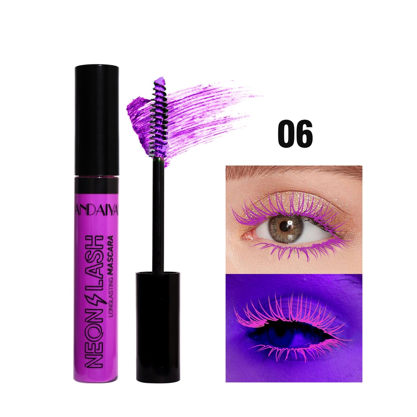 Long-Lasting Waterproof Lengthening Curling Mascara - Smudge-Proof