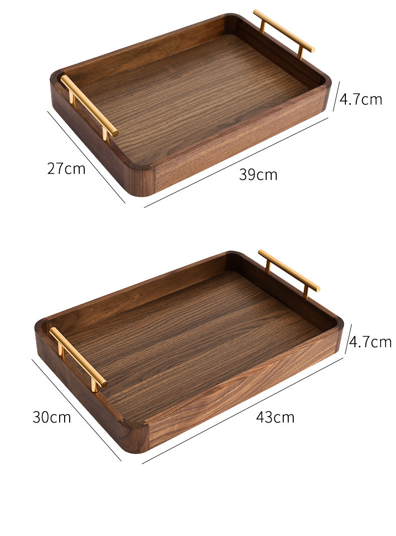 Wooden Rectangular Serving Tray for Home & Kitchen - Large, Medium & Small Sizes