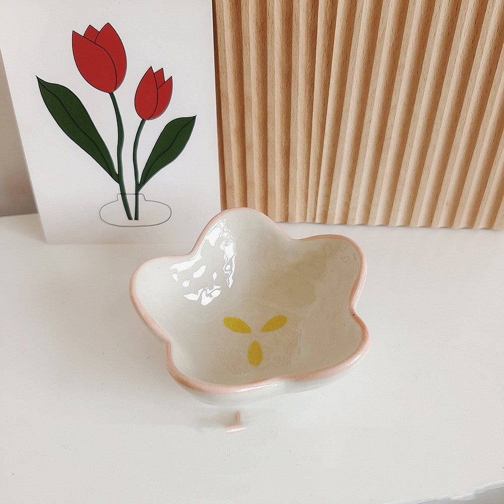 Mini Ceramic Dish Set - Japanese Style Assorted Patterns for Kitchen & Dining
