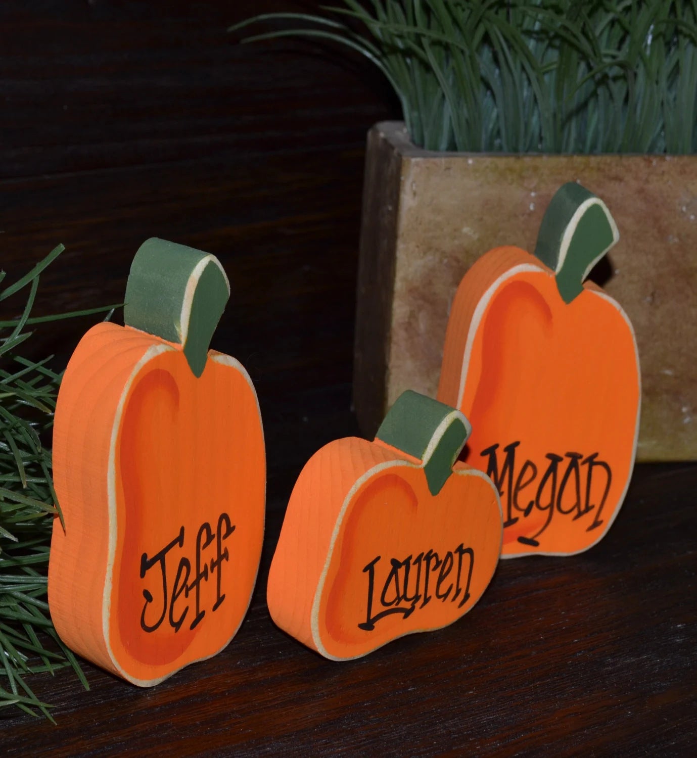 Halloween Double-Sided Pumpkin Table Decorations | Festive Ornaments