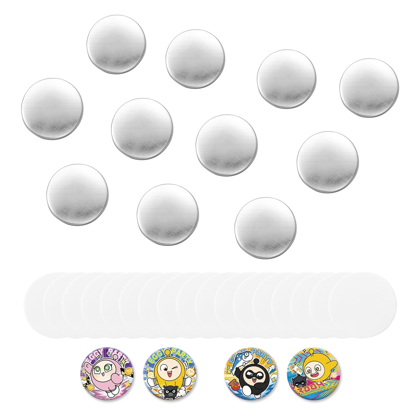 Button Maker Supplies 200 Sets Pin Back Buttons DIY Crafts School Events
