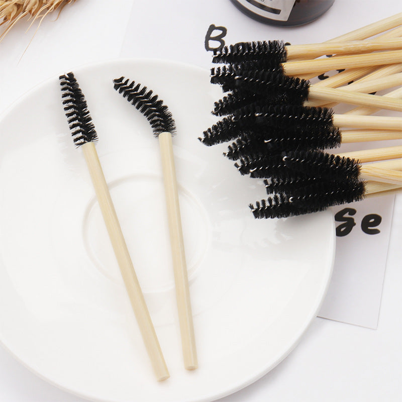 Disposable Eyelash Brush Set - Mini Nylon Makeup Tool for Lash Care, 50 Pack