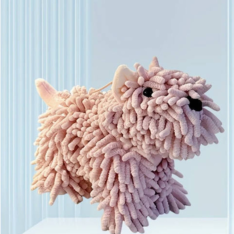 Cute Puppy Shaped Kitchen Towel with Hanging Loop - Absorbent