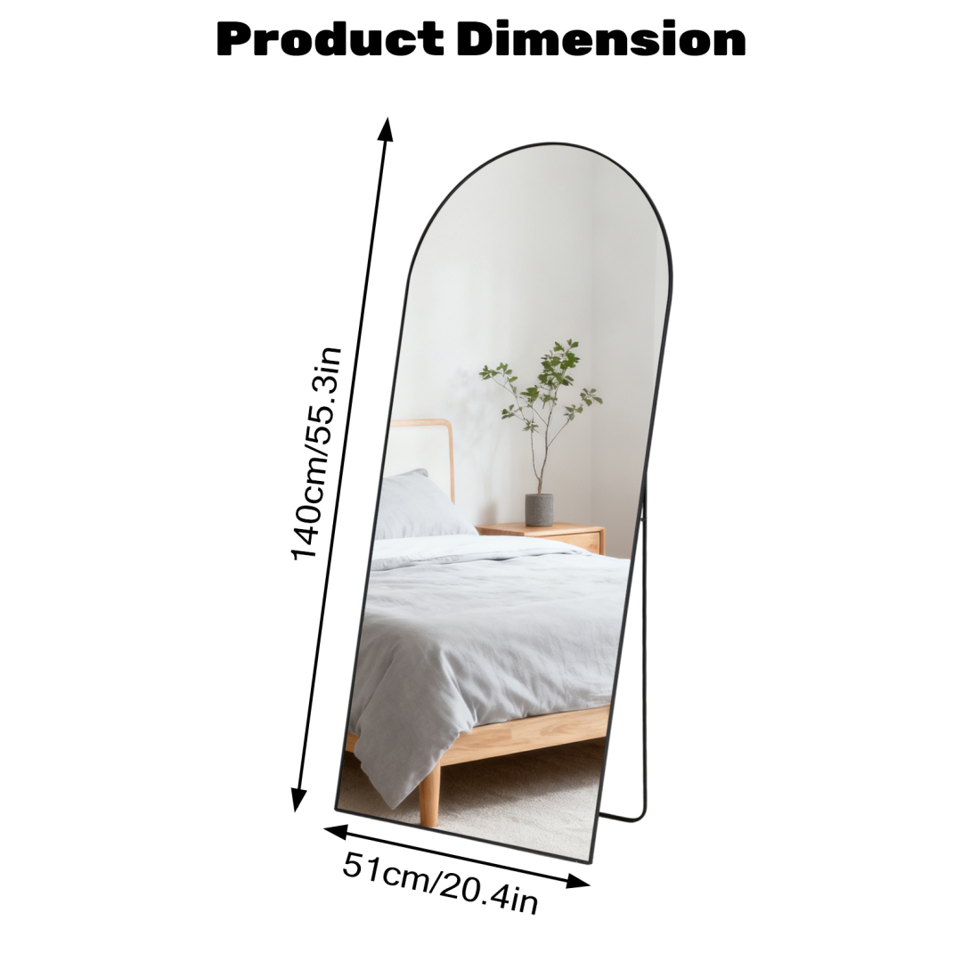 Rectangle Full Length Standing Mirror - Floor Body Mirror for Bedroom