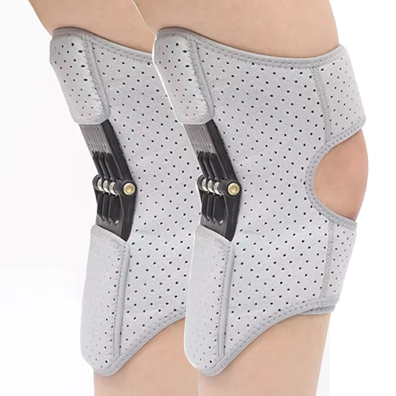 Knee Support Brace for Adults - Pain Relief & Stabilization, Grey, Pair