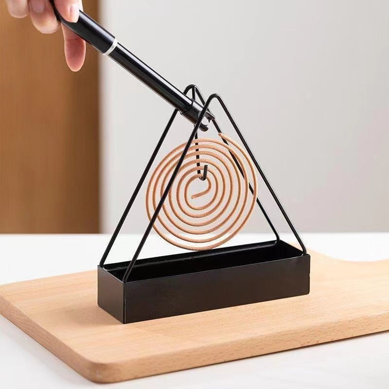 Triangle Mosquito Incense Holder for Insect Repellent - Black, Green Varieties