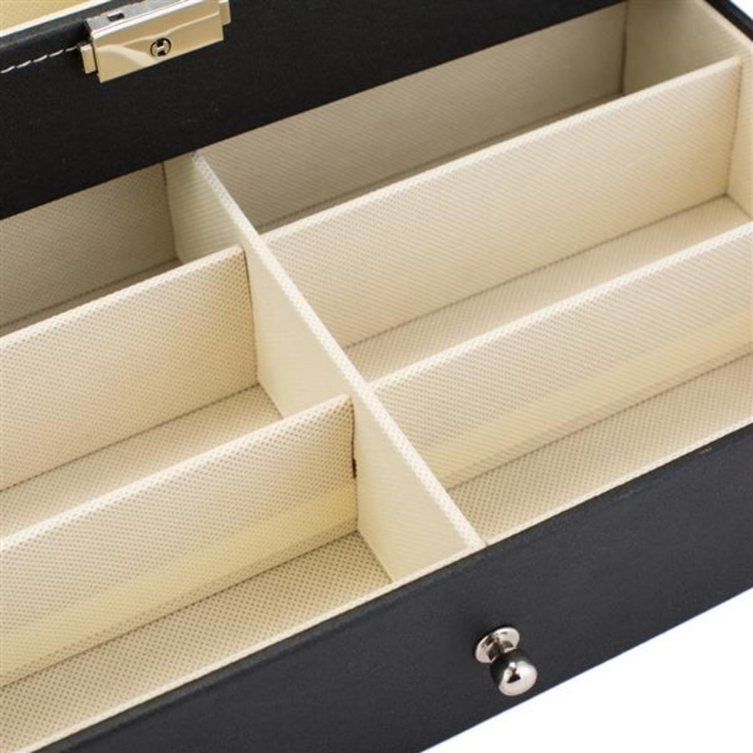Leather 12 Piece Eyeglasses Storage And Sunglass Glasses Display