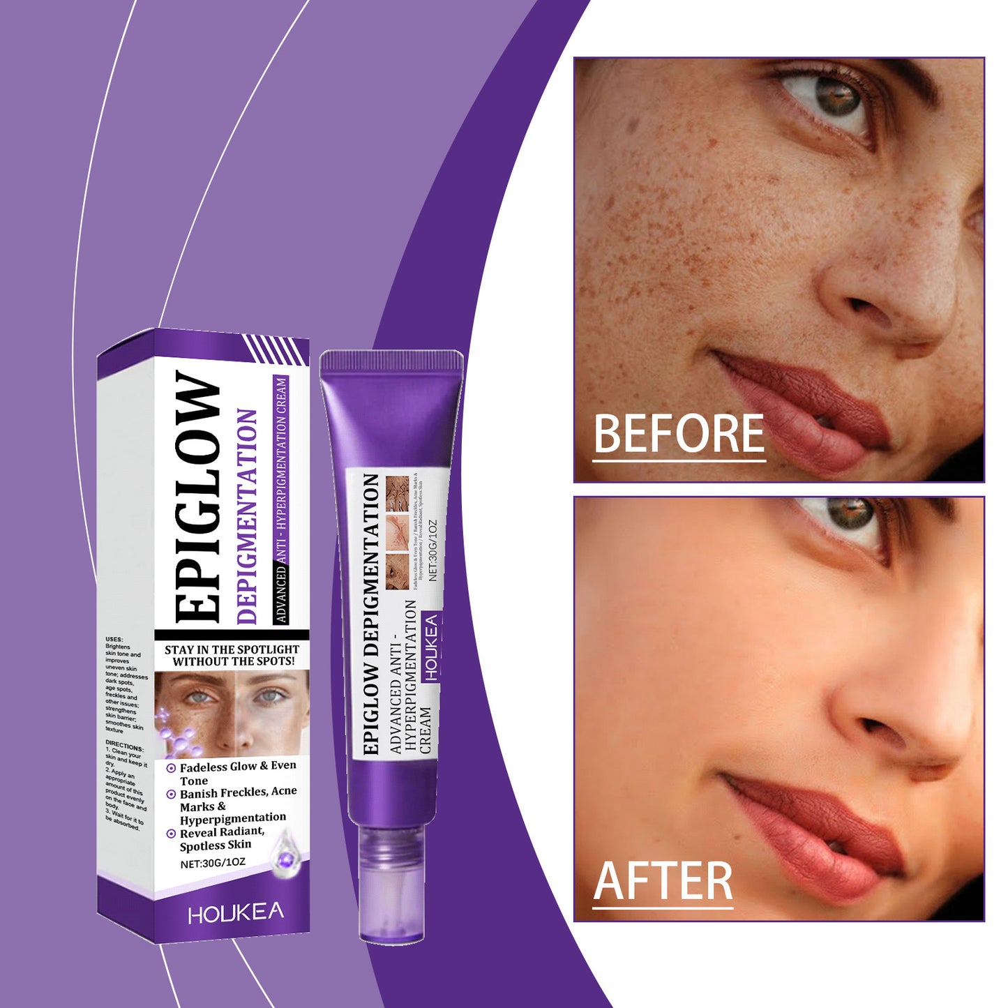 Retinol Brightening Face Cream - 30g Moisturizer for Skin Tone Improvement