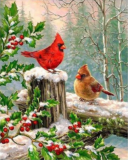 DIY Diamond Painting Cross Stitch Kit - Animal Bird Mosaic Art