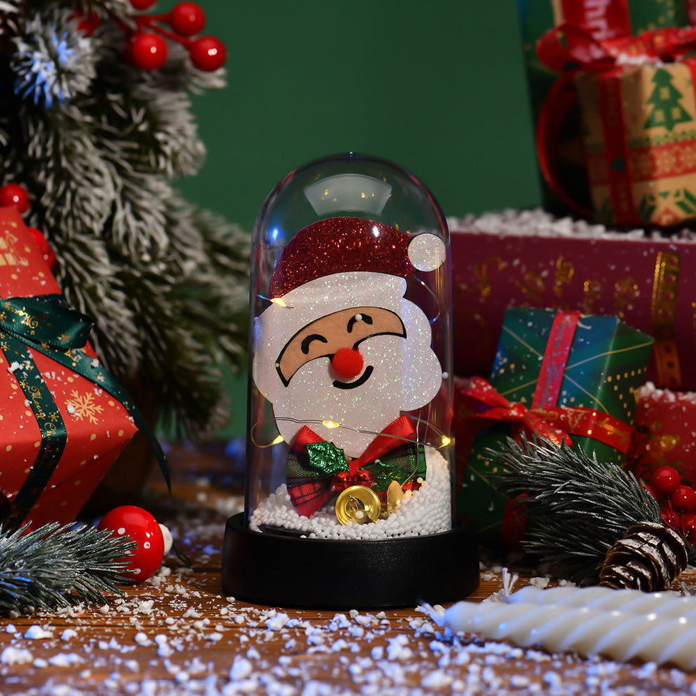 LED Christmas Tree Light Decor Glass Lampshade Ornaments for Holiday Home