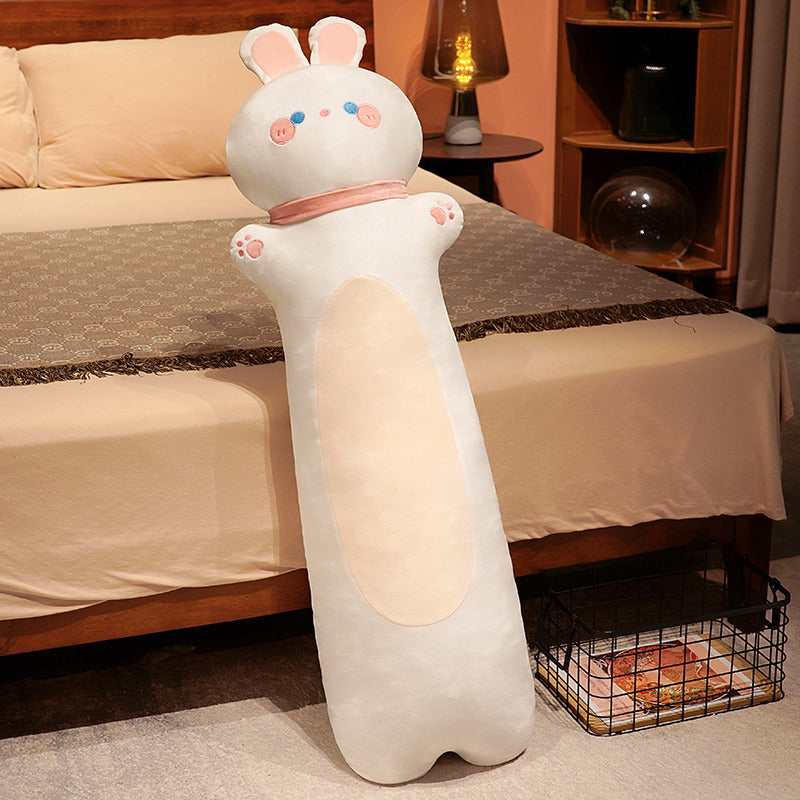 Cartoon Animal Sleeping Pillow with Polyester Fiber Fill - Soft Cozy Cushion