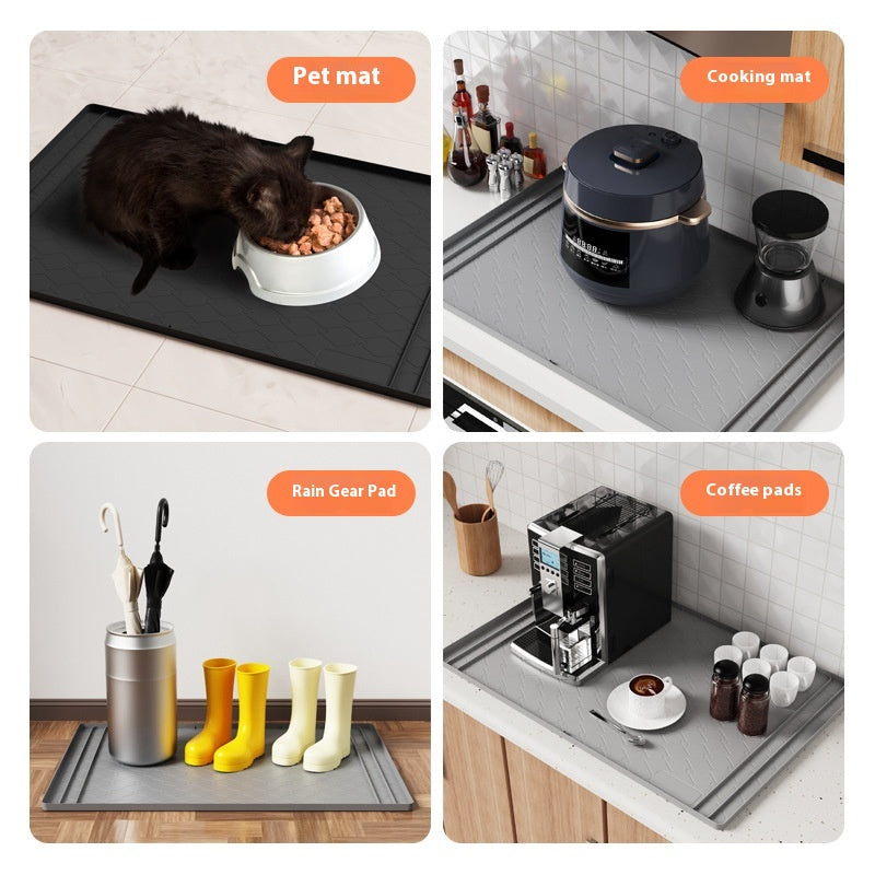 Silicone Sink Mat for Cabinets Waterproof & Stain-Resistant Protects Kitchen & Bathroom Surfaces