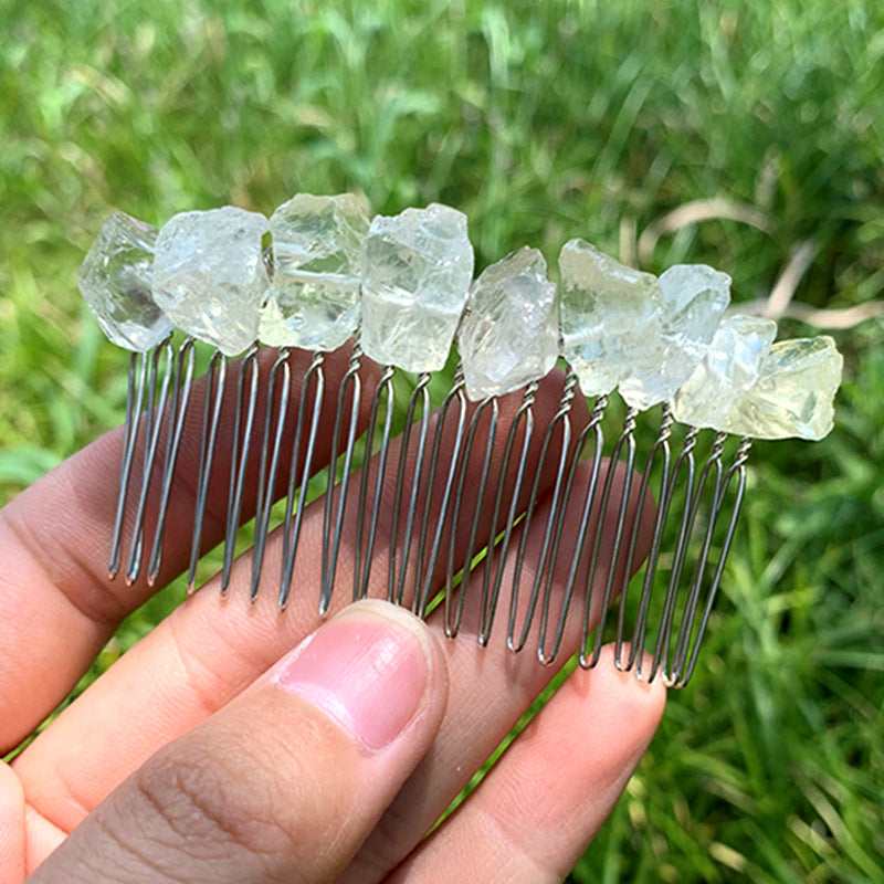 Natural Crystal Hair Comb 20 Teeth