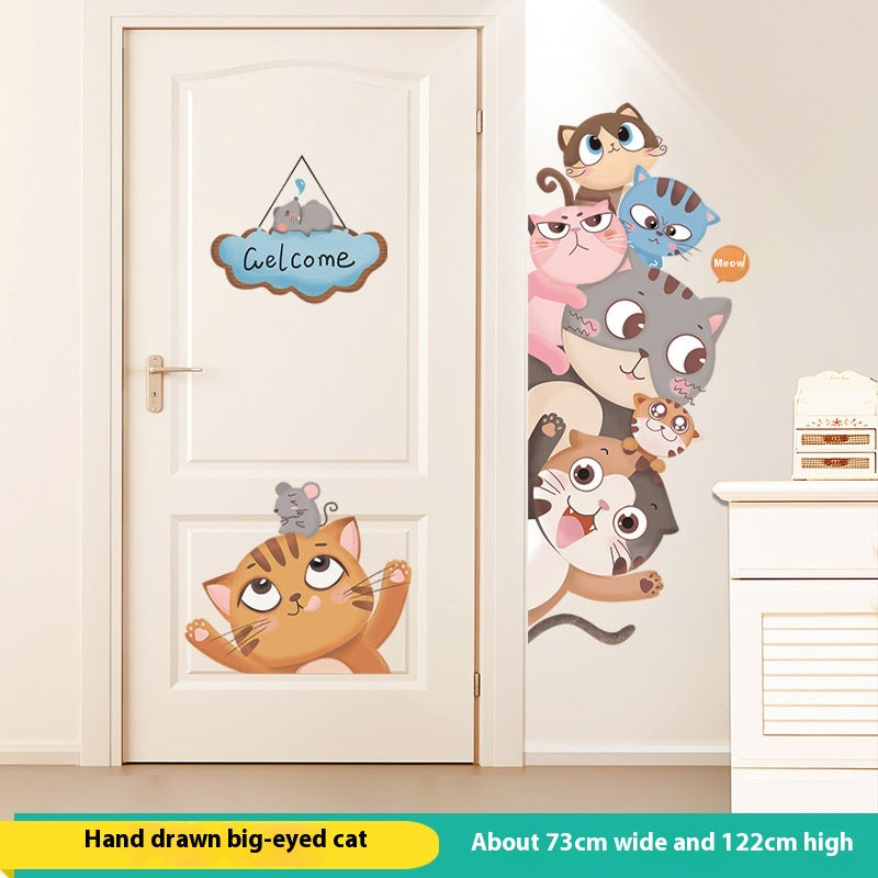 Children's Room Wall Sticker - Cartoon Anime Nursery Decor for Bedroom & Door