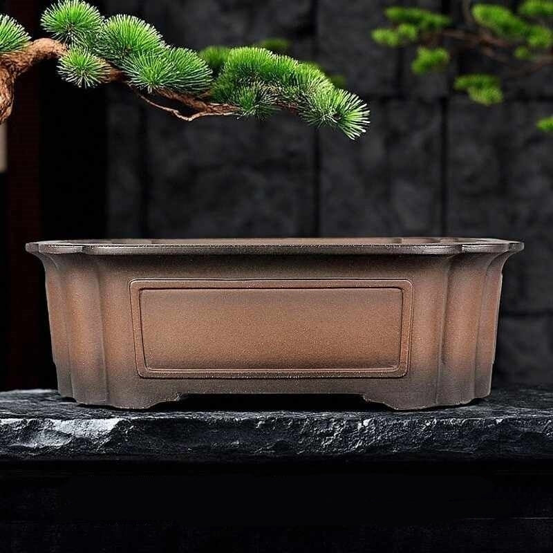 Purple Sand Bonsai Flower Pot Rectangular Planter for Garden & Home