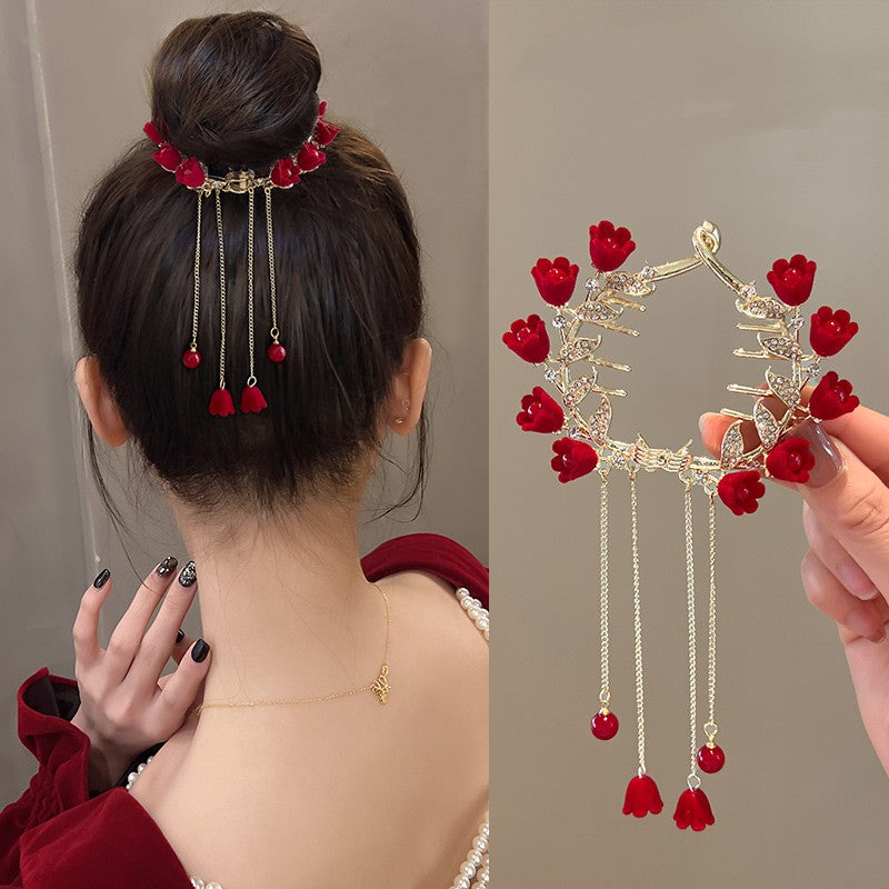 Tulip Tassel Hairpin Clip