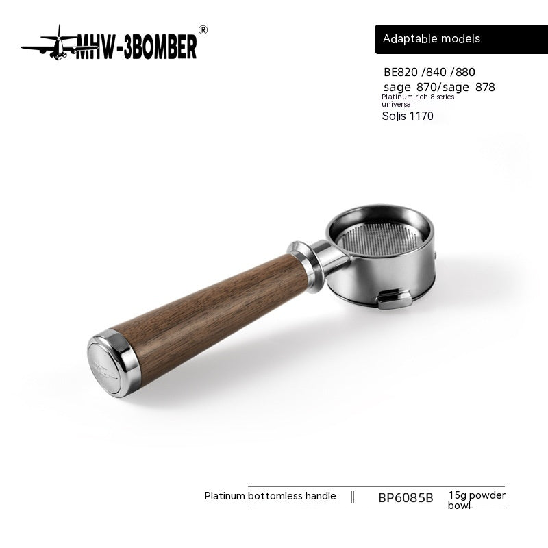 Coffee Maker Handle Accessories Set for Delonghi & More - Walnut Finish