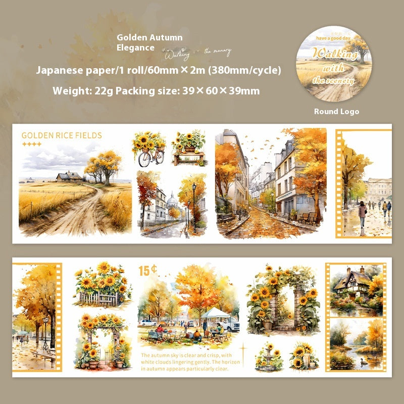 Decorative Landscape Tape Set - 6 Models for DIY Home & Garden Projects