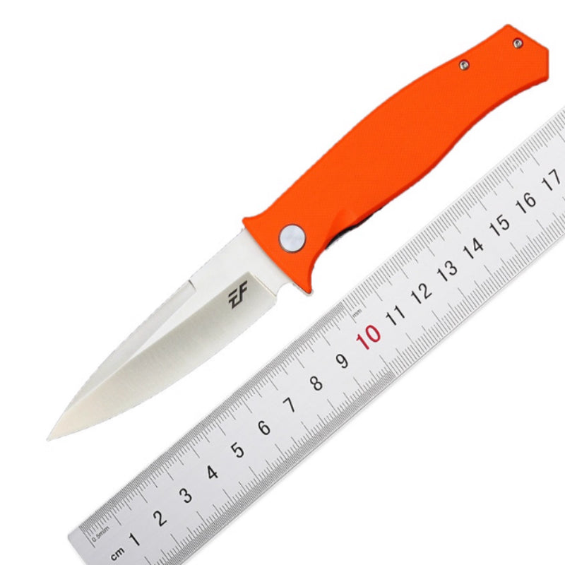 Folding Steel Blade Utility Knife with Stainless Steel Handle - Compact & Durable