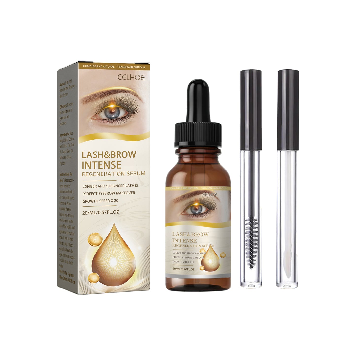 Eyelash and Eyebrow Growth Serum - Lengthening and Denser Formula