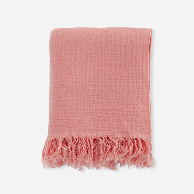 High-Density Cotton Gauze Baby Bath Towel 100x130cm - Soft & Absorbent