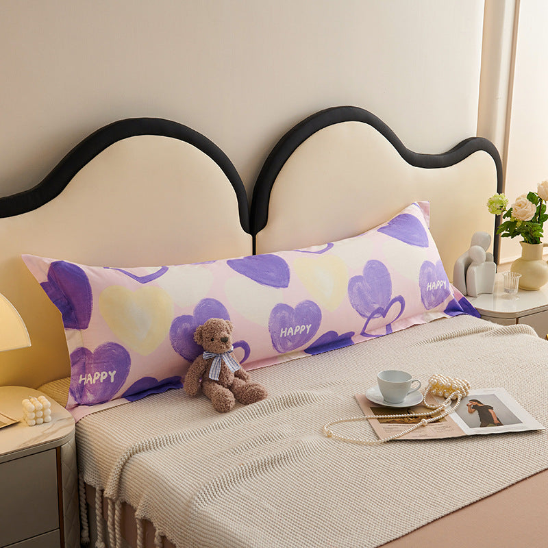 Double Cotton Pillowcase with Cartoon Prints - 48x120cm Home Textiles