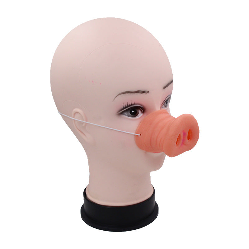 Halloween Funny Latex Pig Nose Costume Accessory - Party & Festive Prop