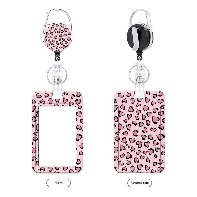 Retractable Lanyard Card Holder with Pull-Out Slot for ID Badges